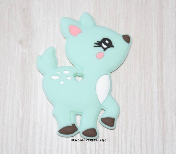 Anneau de dentition biche menthe