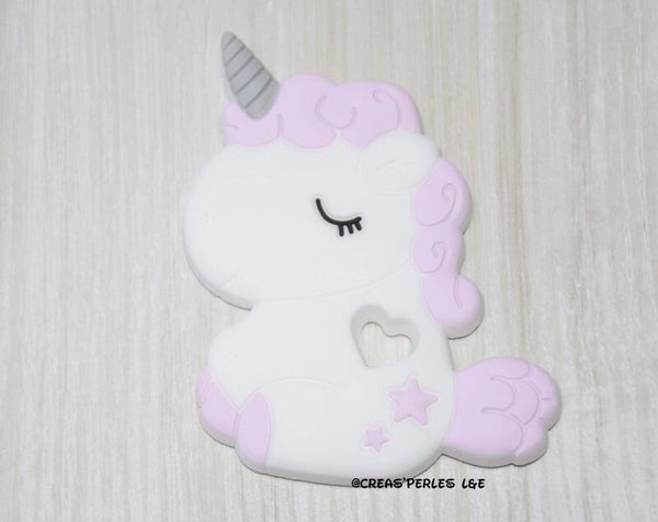 Anneau de dentition licorne lilas