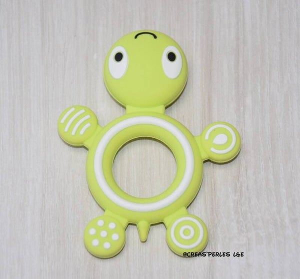 Anneau de dentition tortue vert clair