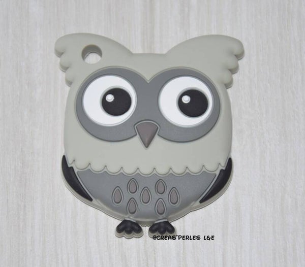 Anneau de dentition hibou gris