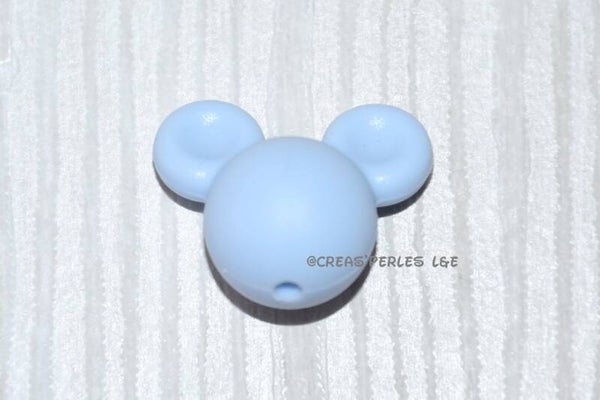 Mickey silicone bleu clair