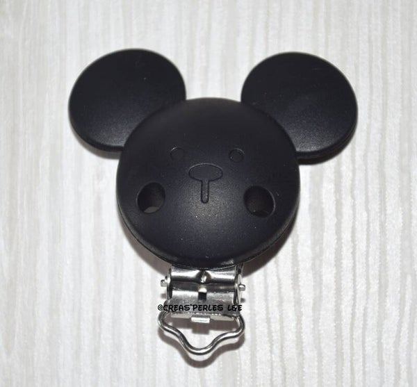 Clip silicone souris noir