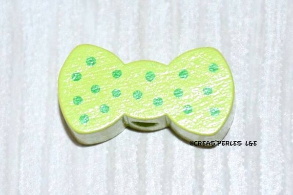 Noeud papillon bois vert clair