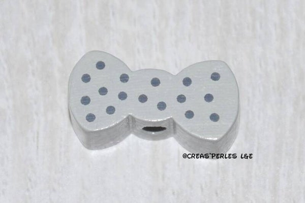 Noeud papillon bois gris clair