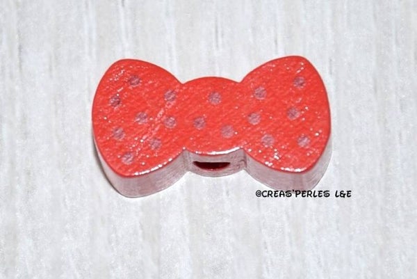 Noeud papillon bois rouge