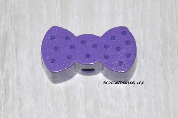 Noeud papillon bois violet