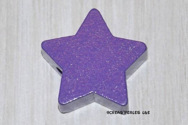 Perle étoile bois violet