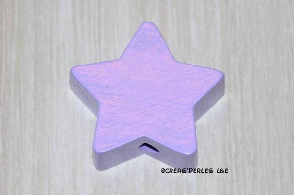 Perle étoile bois lilas
