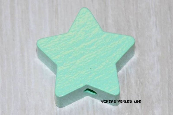 Perle étoile bois menthe