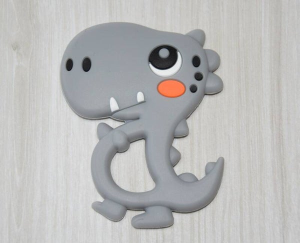 Anneau de dentition dinosaure A gris foncé