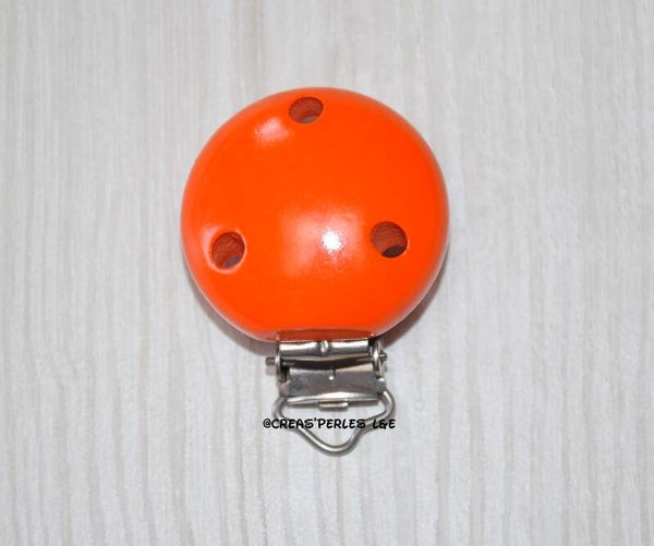 Clip bois orange