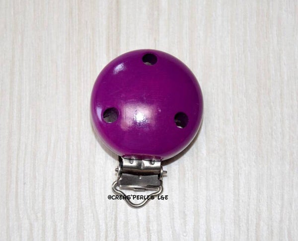 Clip bois violet foncé