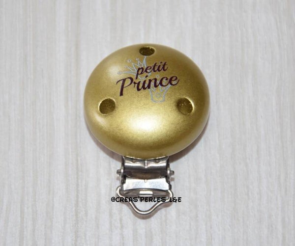 Clip bois petit prince doré