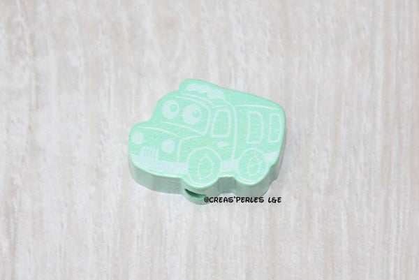 Perle camion bois menthe