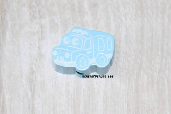 Perle camion bois bleu clair
