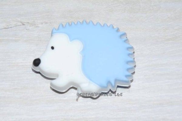 Hérisson silicone bleu clair