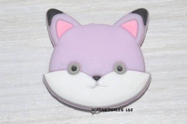 Tête de chat silicone lilas