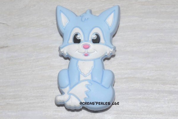 Chat entier NEW silicone bleu clair