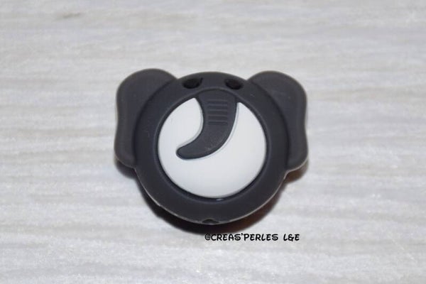 Tête d'éléphant silicone noir