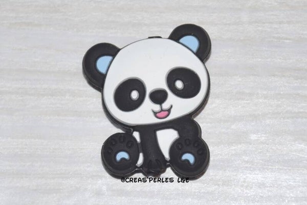Panda entier silicone bleu
