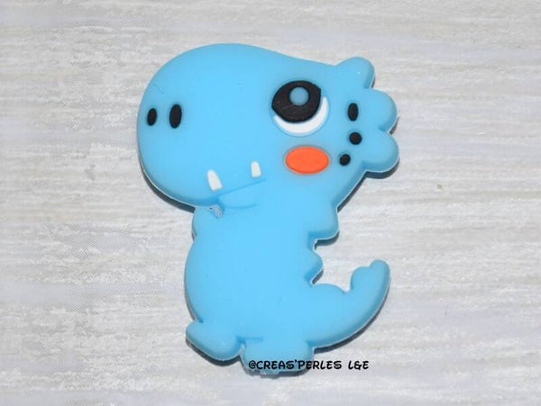 Dinosaure A silicone bleu azur