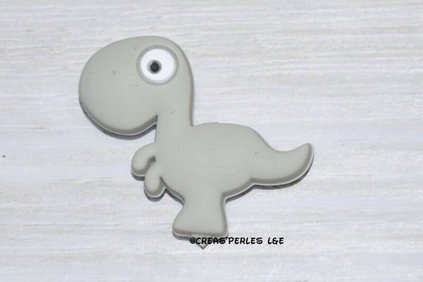 Dinosaure silicone gris clair