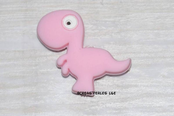 Dinosaure silicone rose clair