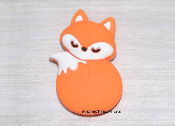Renard entier silicone orange