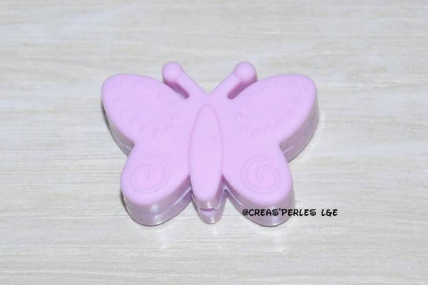 Papillon silicone lilas
