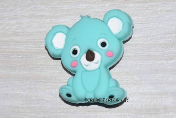 Koala entier silicone vert d'eau