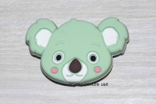 Tête koala silicone menthe