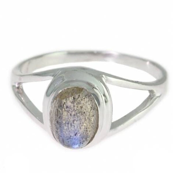 Bague en labradorite argent 925/1000 rhodié 2613 T51