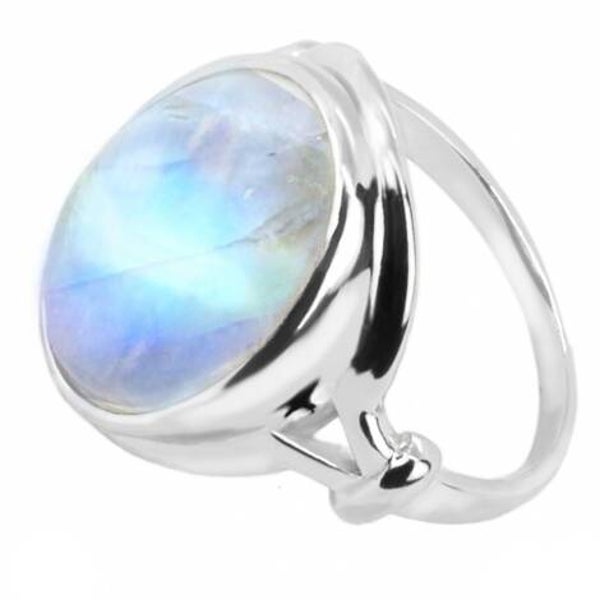 Bague en pierre de lune argent 925/1000 5408 T52