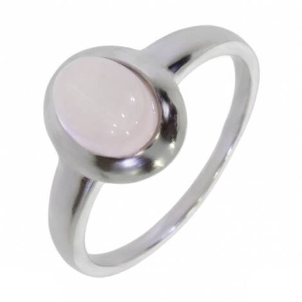 Bague en quartz rose argent 925/1000 rhodié 2620 T50