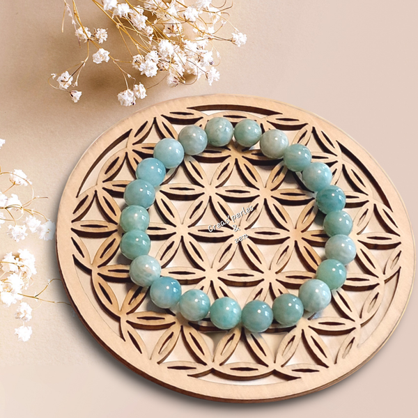 Bracelet en amazonite du Pérou A+