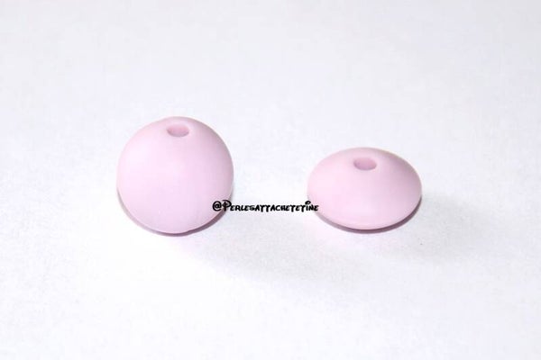 Perles silicone 12mm lilas