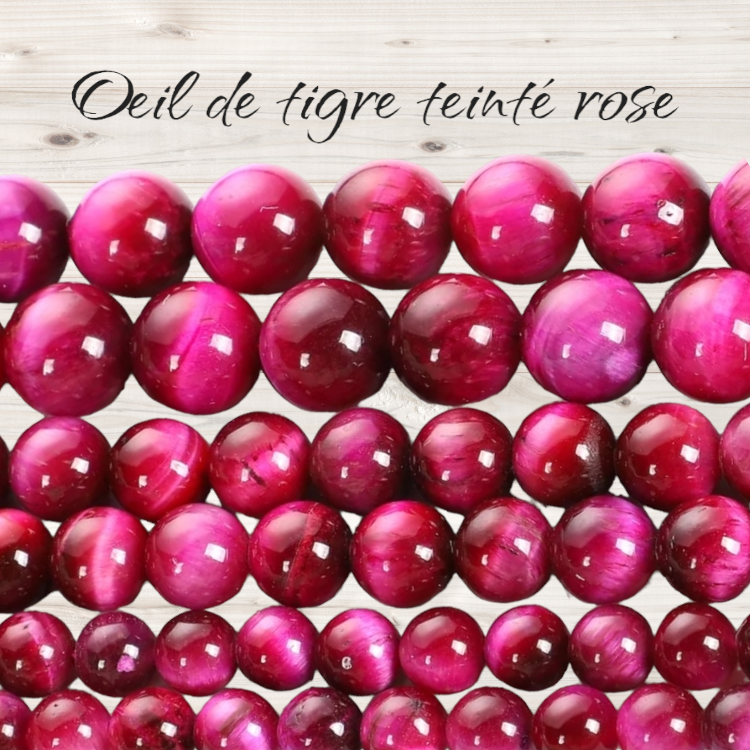 Perles En Pierre œil De Tigre 4-8mm - Rondes, Naturelles, Pour Fabrication De Bijoux, Neuf