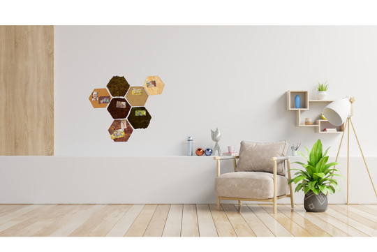 Prikbord Hexagon