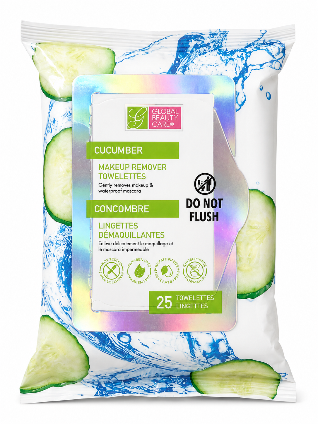 Cucumber makeup remover cloths