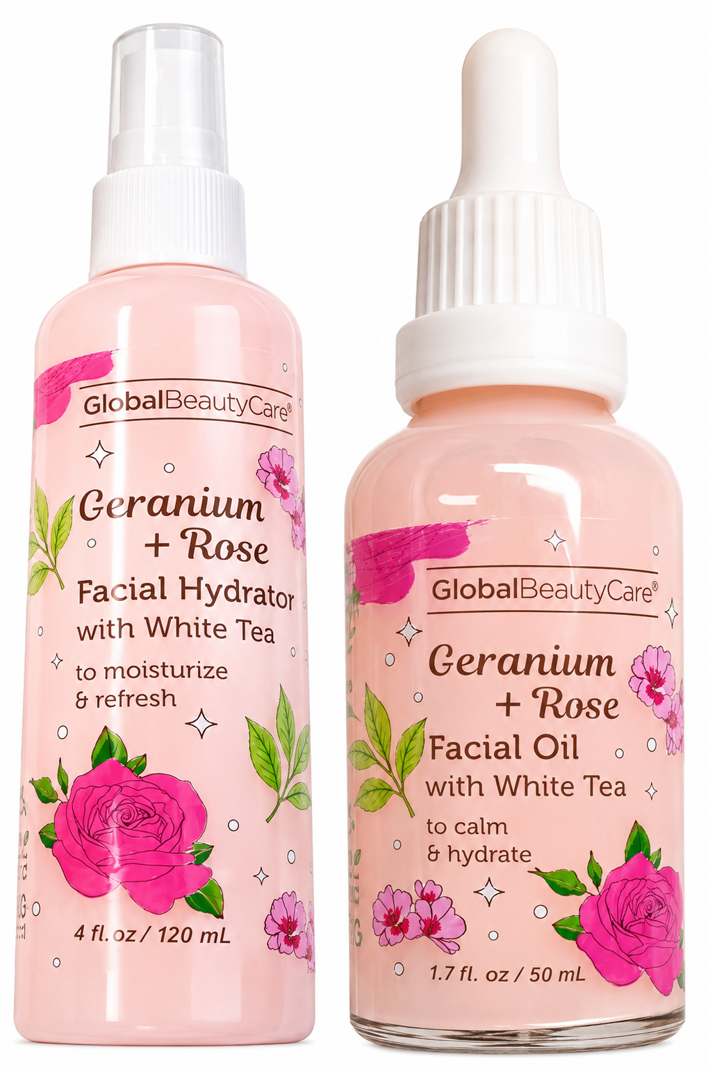 Geranium + Rose  hidratante y oil Rose