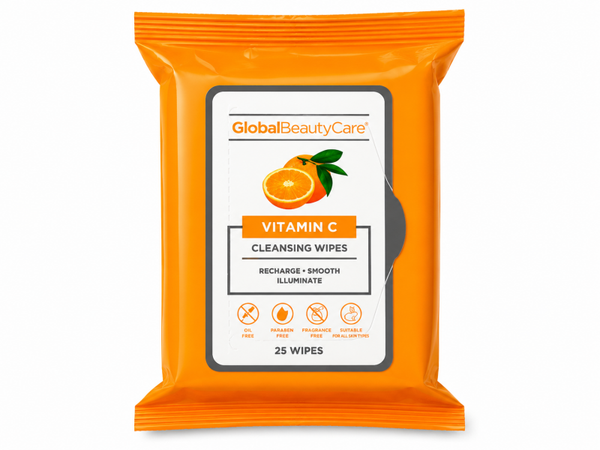 Global Beauty Care Cleansing Wipes, Vitamin C