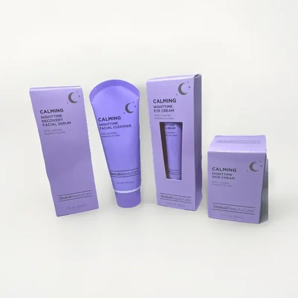Global Beauty Care Calming Nighttime Skin Care Set with Lavender & Melatonin