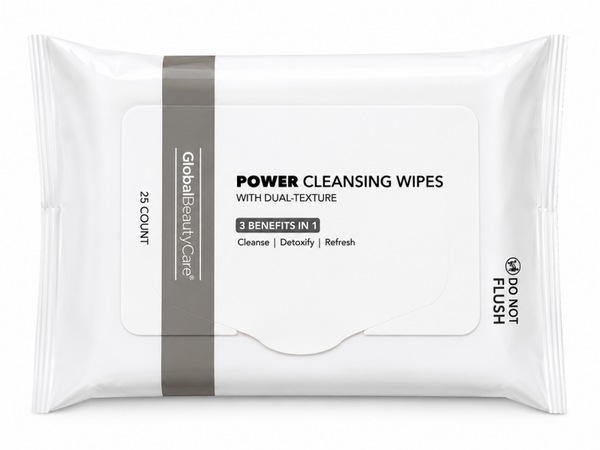 Power Cleansing Wipes con dual textura
