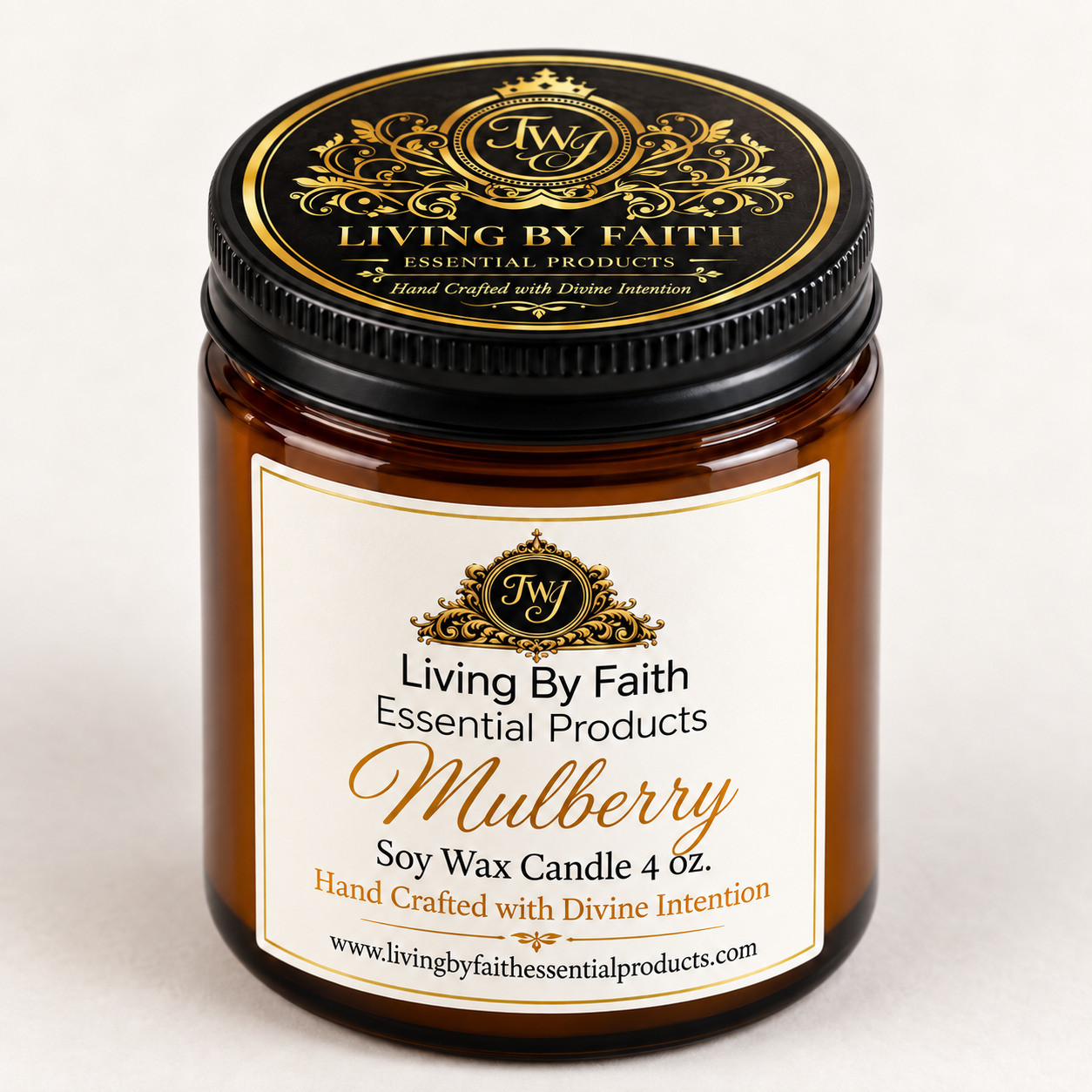 4 oz Petite Amber Soy Candle