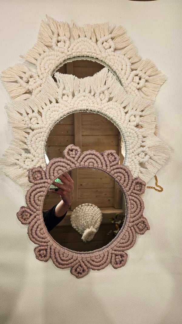 MANDALA | Miroir en Macramé