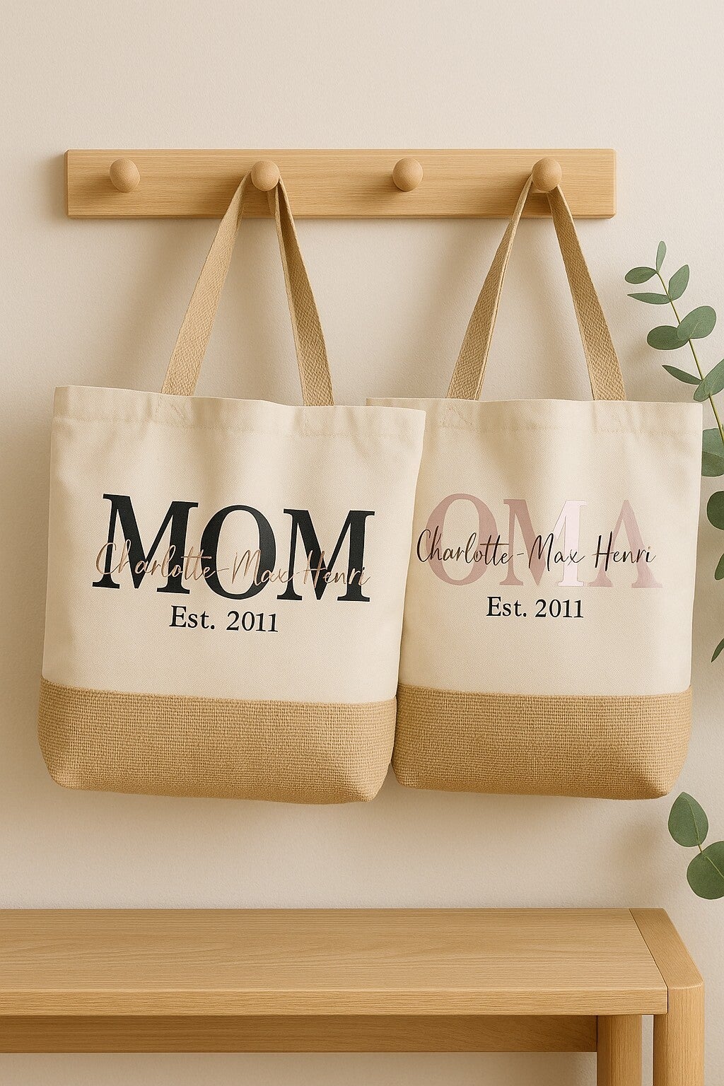 Shopper Größe M | Tasche | OMA | MOM | Kinder | personalisiert