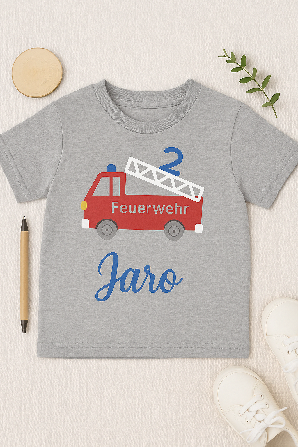 Geburtstagsshirt Feuerwehr | T-Shirt | mit Geburtstagszahl | Namen |