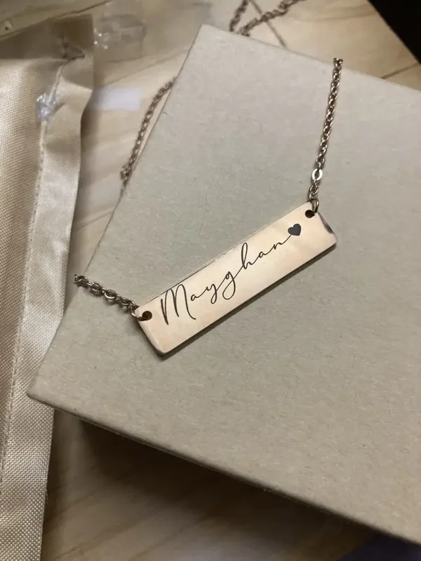 Gepersonaliseerde ketting met naam of tekst