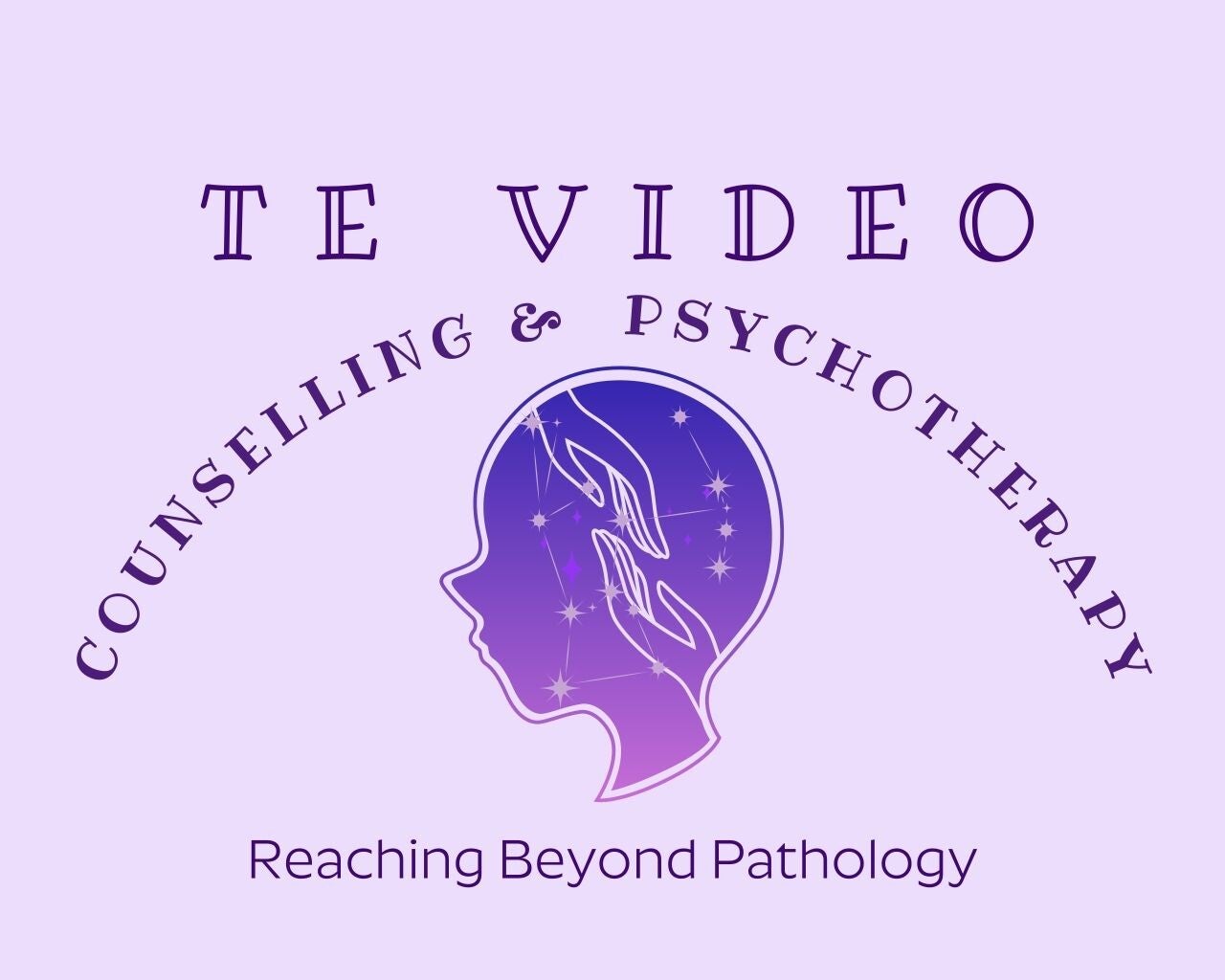 Image of Te Video Counselling and Psychotherapy Logo. Online Counsellor, UK.