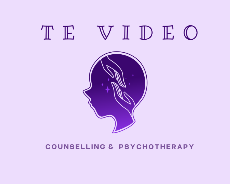 Image of Te Video Counselling and Psychotherapy Logo. Online Counsellor, UK.